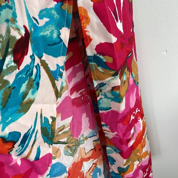 Maxi floral shirt-sleeved dress - Picture 6 of 7